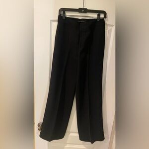 Elie Tahari Wide Leg Black Crepe Pants Size 4